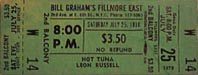 1970-07-25 Early ShowTicket