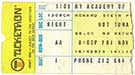1973-11-09 Early Ticket