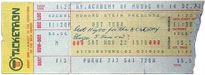 1975-11-22 Late Show Ticket