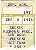 1976-09-04 Ticket