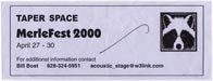 2000-04-28 Taper Ticket