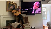 2020-04-11 Jack playing along from his house live on Facebook